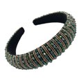 thumbnail image 2 of Sonducket Diademas con cuentas de cristal y diamantes de imitación para la cabeza Accesorio para el cabello Verde Sonducket AP010970-04B, 2 of 6