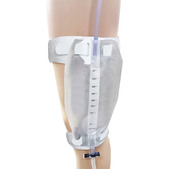 Correa de pierna para sonda Foley (1 par), con agarre de silicona antideslizante y antiirritación, dispositivo estabilizador para una sonda urinaria segura.