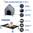 thumbnail image 4 of Dog House Nidouillet, exterior e interior, resistente a la intemperie para perros grandes, 4 of 7