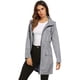 thumbnail image 4 of Chubasquero LOMON para mujer, impermeable, ligero, con capucha, gris, 4 of 7
