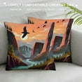 thumbnail image 3 of Nawypu Native America National Park Decor Forest Waterfall Throw Pillow Covers Sunset at Canyon Pillow Covers Landscape Outdoor Pillow Cases Cushion Cover for Living Room Couch Sofa Gift, 3 of 5