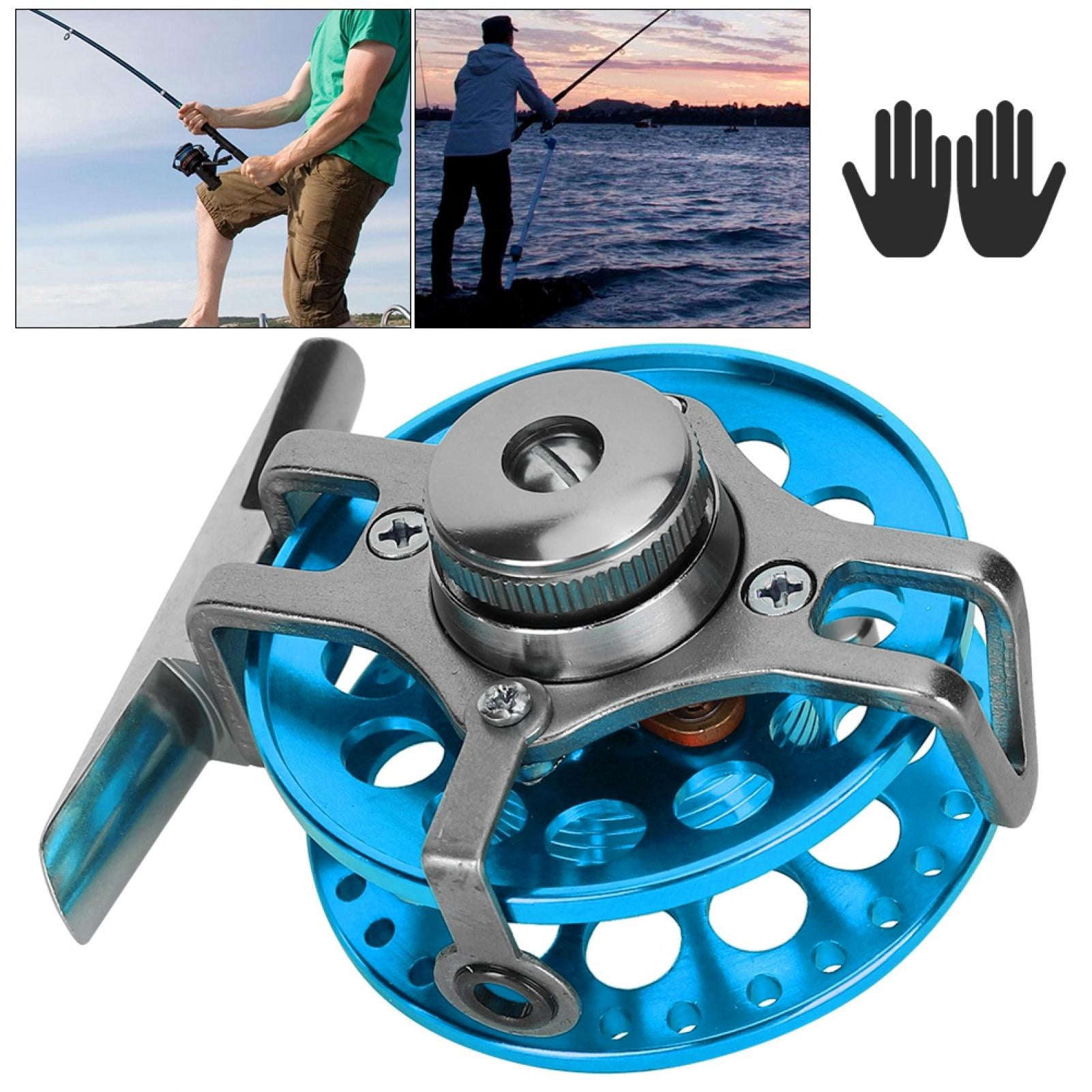 at60 fishing reel YAHHU AT60 Full Metal Ice Fishing Reel Fly Fishing Wheel with Unloading  Force, Blue Left Hand, 2.76 inches / 7 cm