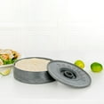 thumbnail image 3 of Restaurantware Tortilla Warmer 10 Count 8.5 x 8.5 x 2.3 Inch Plastic Tortilla Keeper Insulated Container Gray Microwave Safe Dishwasher Friendly, 3 of 10