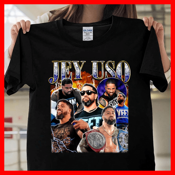 Jey Uso Yeet Graphic Vintage WWE Wrestling Sports Retro Aesthetic Fan T0226 Unisex Graphic T-Shirt Soft Cotton, Sizes S-5XL