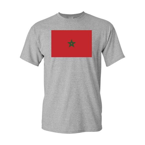 Morocco Country Flag Adult DT T-Shirt Tee