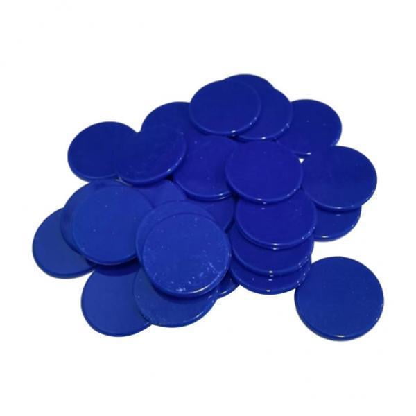 4x100x 25MM Fichas De Póquer De Casino De Plástico Marcadores De Bingo Juguete Para Regalo Azul Oscuro