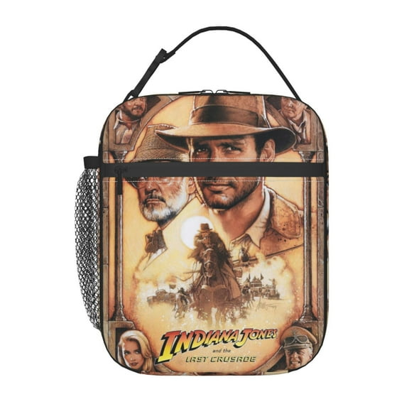 Indiana Jones Reusable Lunch Bag School Portable Cooler Bag Insulated Lunch Box For Beach Picnic Travel