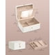 thumbnail image 5 of Joyero SONGMICS de 2 capas con espejo y bandeja extraíble, color blanco, 5 of 8