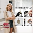 thumbnail image 5 of KUIFORTI White Rose Womens Leather Crossbody Bag Durable Woman Shoulder Bag Handbags Casual Easy to Carry Purse Shoulder Bags with Chain Strap for Daily Life, 5 of 6
