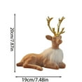 thumbnail image 2 of Elegant Festive Reindeer Sculpture for Holiday Tabletop Decoration and Celebration, 2 of 5