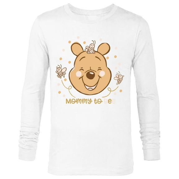 Disney Winnie the Pooh Mommy to Bee - Long Sleeve T-Shirt for Men - Customized-White