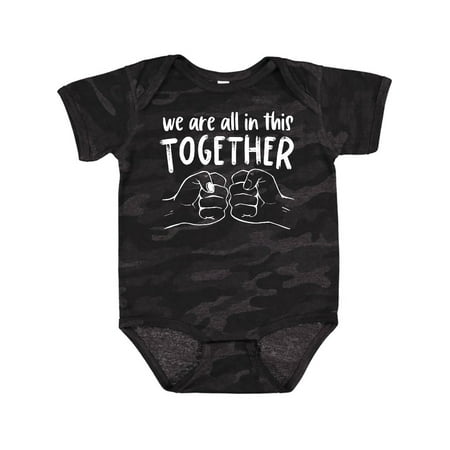 

Inktastic We Are All in This Together Fist Bump Gift Baby Boy or Baby Girl Bodysuit