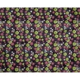 thumbnail image 4 of oneOone Polyester Spandex Dark Wine Fabric Florals Sewing Material Print Fabric By The Yard 56 Inch Wide, 4 of 4