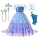 thumbnail image 4 of Girls Elsa Cosplay Princess Costume Frozen Role Play Dress Up Fancy Frocks Party Gown Sequin Mesh Vestidos Girls Birthday Dress, 4 of 5
