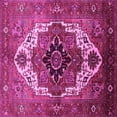 thumbnail image 1 of Ahgly Company Indoor Square Persian Pink Traditional Area Rugs, 4' Square, 1 of 4