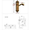 thumbnail image 2 of Security Entry Lever Door Lock Set Dual Knob Yellow Bronze Handle Lockset W/Keys, 2 of 10