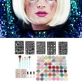 thumbnail image 4 of Temporary  Glitter Kits, 6 Color Luminous Powder Reusable Make Up Glitter Kits Waterproof  for Party for Kids, 4 of 8