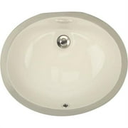 HIGHPOINT COLLECTION  Porcelain Oval Undermount Vanity Sink - Biscuit