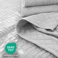 thumbnail image 3 of Clara Clark Quilt Sets, 5 Piece Lightweight Reversible Quilt Bedspread, Diamond Weave Coverlet Bedding Set, Queen White, 3 of 7
