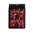 thumbnail image 2 of Lilixerw Red Glitter Butterfly Clips 10 Pack, Sequined Mesh Artificial Butterflies 11.02x7.28x0.79 inch, for Christmas Tree Wreath Fireplace Decoration, 2 of 6