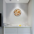 thumbnail image 5 of Yayeee Wall Clock Battery Operated 9.5" Silent Quartz Non-Ticking for Living Room Decor, Watercolor Sunflowers and Leaves, 5 of 8
