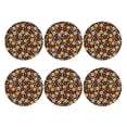 thumbnail image 2 of Bingfone Vintage Skulls Leather Drinks Coasters with Set of 6,Suitable for Home Kitchen,Coffee Cup Coasters Home Gift, 2 of 9