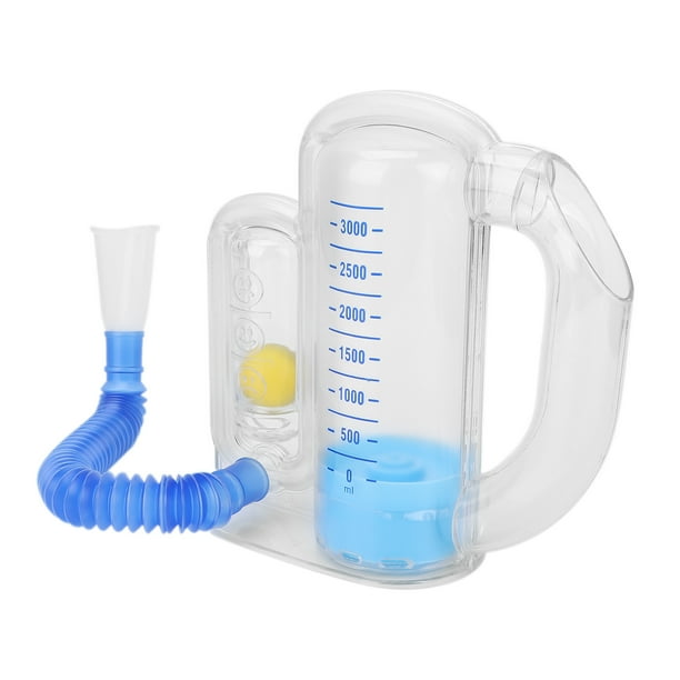 Lung Spirometer Breathing Exerciser, Ergonomic Incentive Spirometer 3000ml Safe With Good