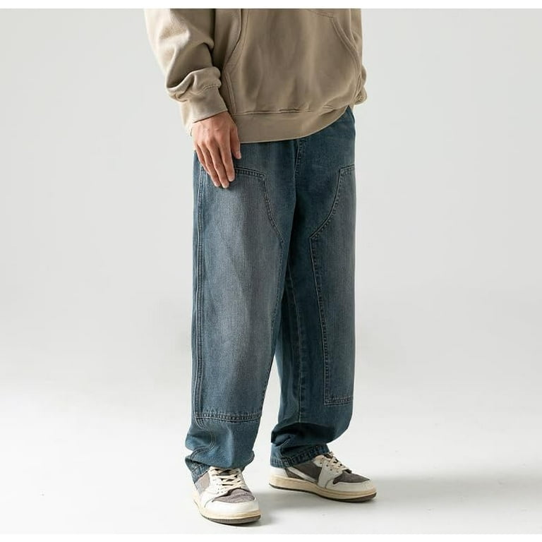 Men's Baggy Jeans Loose Hip Hop Pants Jeans Men's Y2k Baggy Cargo