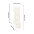 thumbnail image 4 of Cable Knit Christmas Stockings, 18 Inch Diamond Pattern Hanging Stocking, Indoor Outdoor Festive Christmas Decorations for Fireplace Mantel, Christmas Tree, Storage Candy and Christmas Holiday Gifts, 4 of 7
