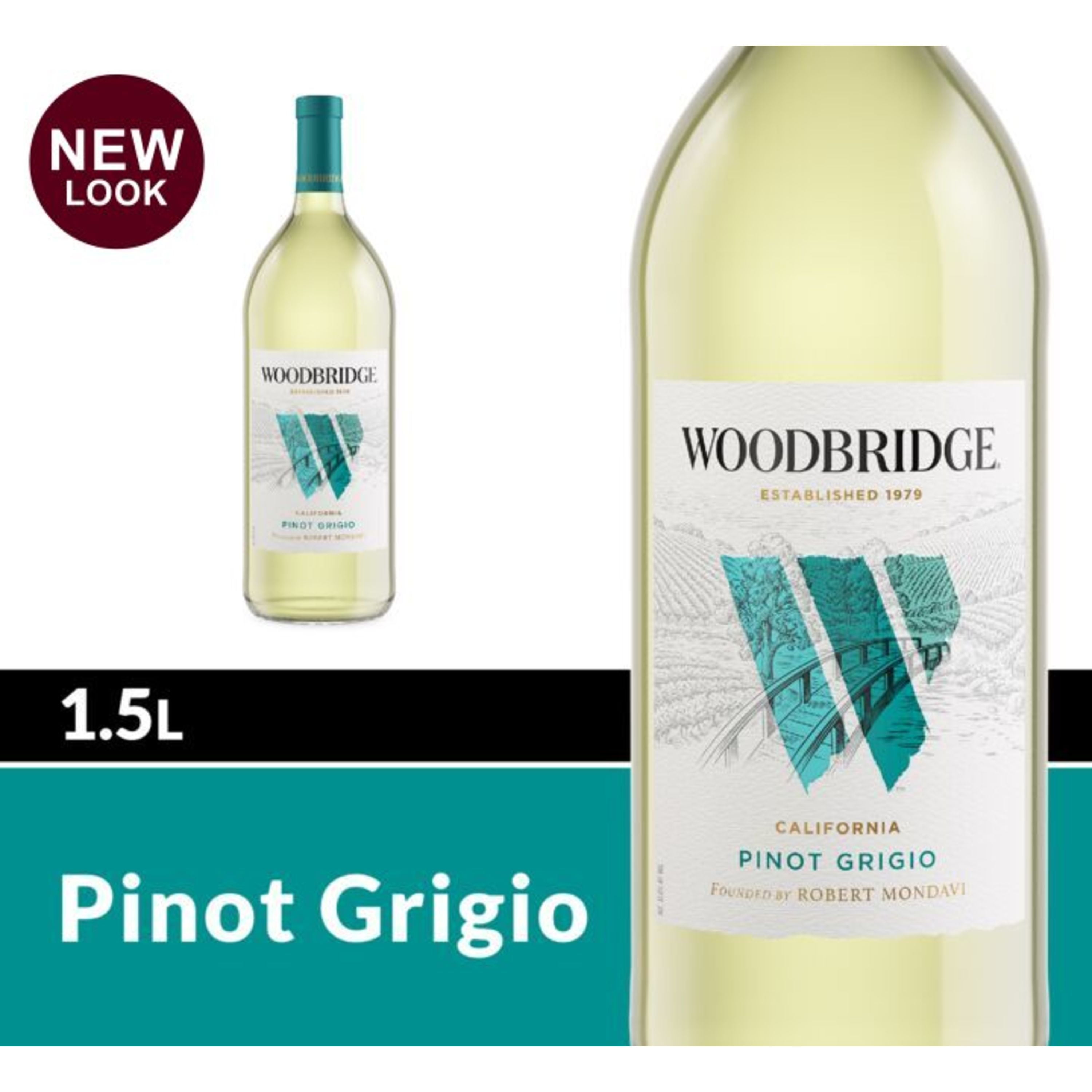 Woodbridge pinot grigio white wine 1 5 l bottle 12 abv walmart