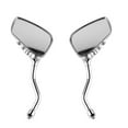 thumbnail image 2 of Anvazise Left Right Universal Motorcycle Chrome Skull Hands Side Rear View Mirrors 1 Pair, 2 of 12