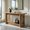 Oak Brown, variant on Demi Bonn 63" Farmhouse Console Table with Curved Legs, Rustic Two-Tier Entryway Sofa Table for Living Room, Hallway, or Behind Couch, Brown