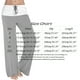 thumbnail image 2 of MKLEKYY Pantalones deportivos para mujer, pantalones de yoga holgados con cintura alta y bolsillos, cintura elástica, estampados, pantalones largos informales, 2 of 4