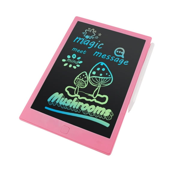 TFixol10 Inch LCD Writing Tablet Colorful Board Screen with Magnetic Stylus Drawing Writing Taking Notes Leaving Messages for Toddlers Boys Girls & Adults Pink