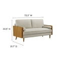 thumbnail image 3 of Modway Kellan Heathered Fabric Upholstered Sofa, 3 of 9