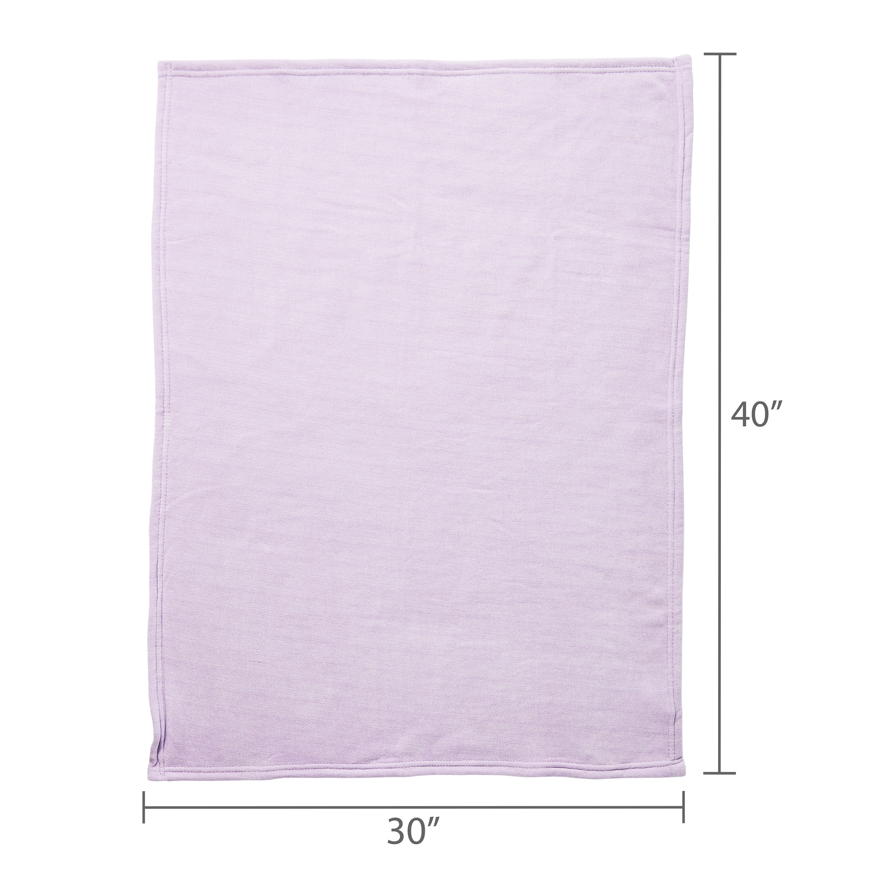 Cobija de Chenilla Suave Color Lila Pastel de Parent's Choice, 30 x 40 pulgadas 6