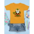 thumbnail image 3 of Pumpkin Cup With A Cat T-Shirt Juniors -Rose Khan Designs,  Large, 3 of 4