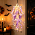 thumbnail image 5 of Halloween Cascade Wall Light, Gothic Hanging LED Wall Decor with Ghost Veil Design for Entryway Living Room Mantel Stair Wall Halloween Decoration, 5 of 6