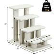 thumbnail image 3 of Gymax 24'' 4-Step Pet Stairs Carpeted Ladder Ramp 8 Scratching Post Cat Tree Climber, 3 of 10