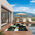 thumbnail image 3 of Sage Green Black Outdoor Rug for Patio/Deck/Porch, Non-Slip Large Area Rug 4 x 6 Ft, Modern Abstract Art Botanical Indoor Outdoor Rugs Washable Area Rugs, Reversible Camping Rug Carpet Runner, 3 of 8