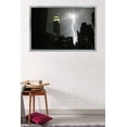 thumbnail image 2 of New York City - Lightning Storm Wall Poster, 22.375" x 34", Framed, 2 of 2
