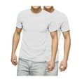 thumbnail image 2 of Hat and Beyond Mens Lightweight 100% Ring-Spun Cotton T-Shirt Crew Neck Short Sleeve Tee 2-Pack, 2 of 3