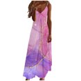thumbnail image 2 of Qiopertar Robe d'Été Décontractée Imprimée Col en V Sans Manches à Bretelles en Solde Livraison Gratuite à Moins de 5$ jusqu'à 90 % de Réduction, 2 of 5