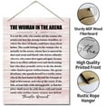 thumbnail image 5 of Zomyto Theodore Roosevelt- The Woman in the Arena Motivational Wall Art Sign, Hanging Printed Wall Plaque Wood Signs 10X 8 inch, 5 of 5