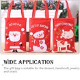 thumbnail image 4 of Injueey Bolsa de regalo de Navidad, bolsa de embalaje, soporte Universal para almacenamiento de dulces de vacaciones, regalos de Navidad de Año Nuevo, Kits de decoración para fiestas Alce Injueey HA069776-03, 4 of 6