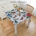 thumbnail image 2 of nygtbtfer English Berry Garden Heavy Vinyl Flannel Backed Tablecloth, Strawberry Garden Floral Indoor/Outdoor Wipe Clean Picnic, Kitchen, Dining Room Tablecloth, 2 of 7