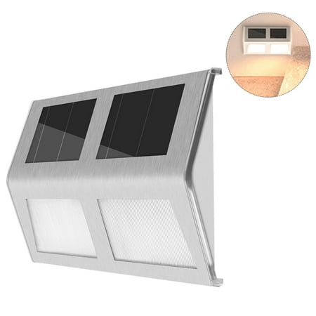 4led Solar Powered Stair Lights Wall Lamp Step Light Water Solar Powered Stair Lights Wall Lamp