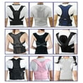 thumbnail image 2 of Correcteur de Posture Ajustable Soutien du Dos et de la Taille Ceinture de Maintien de la Colonne Vertébrale Entraîneur (Couleur : Noir, Taille : code L), 2 of 8