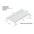 thumbnail image 4 of AFI Concord Twin XL Platform Bed with Open Foot Board in Grey, 4 of 4