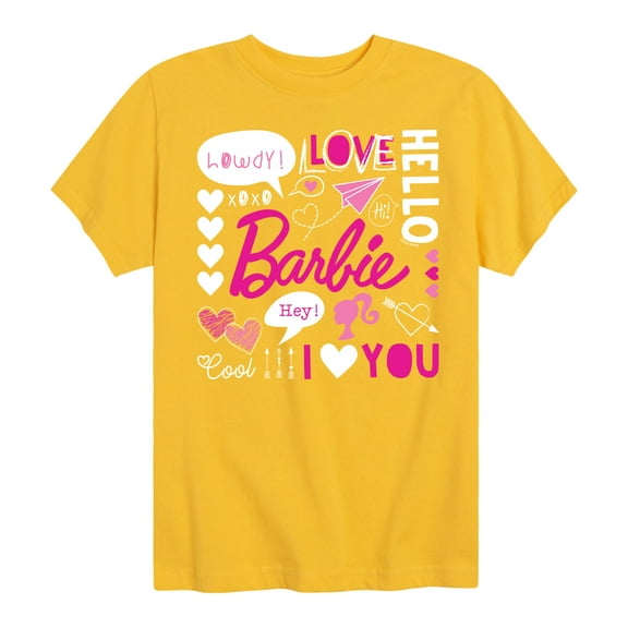 Barbie - Barbie Valentine's Collage - Toddler And Youth Short Sleeve Graphic T-Shirt